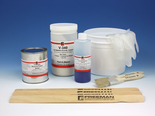 Master HARD-CORE BLUE and Liquid Silicone Casting Kit, Casting Kits, Forensic Supplies